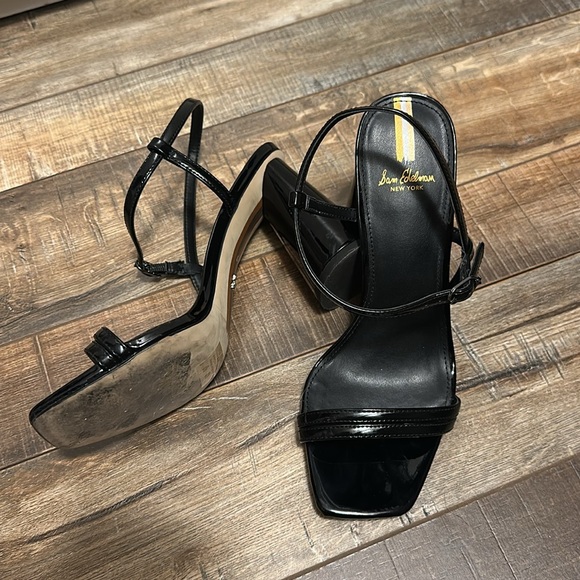 Sam Edelman Women's Patent Leather Black Sandals - Picture 3 of 6
